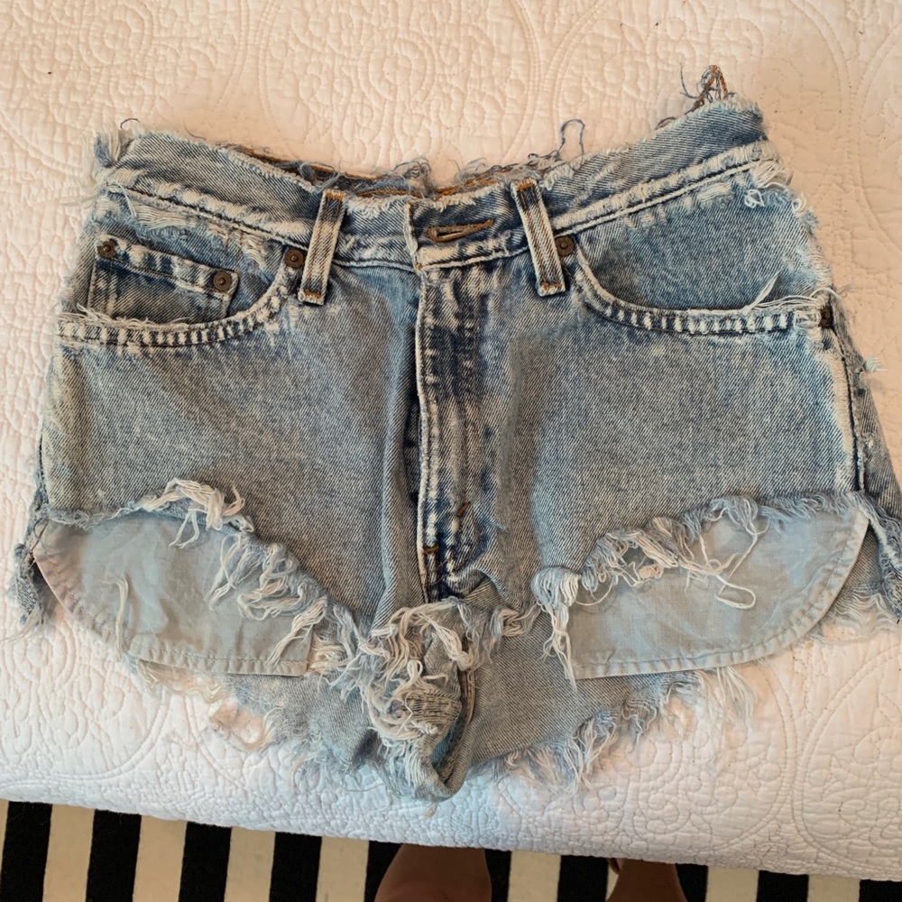 Levi’s High Waisted Denim Shorts
